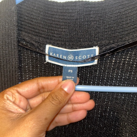 Karen Scott Womens Open Front Cardigan size S - Picture 2 of 4